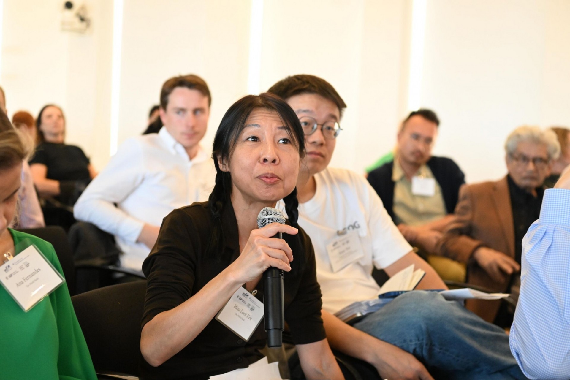 Question from audience.