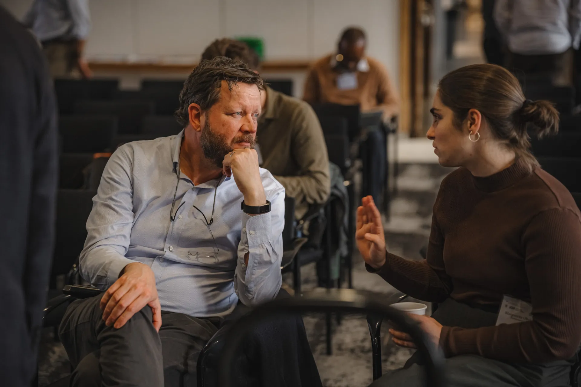 Conversation in audience