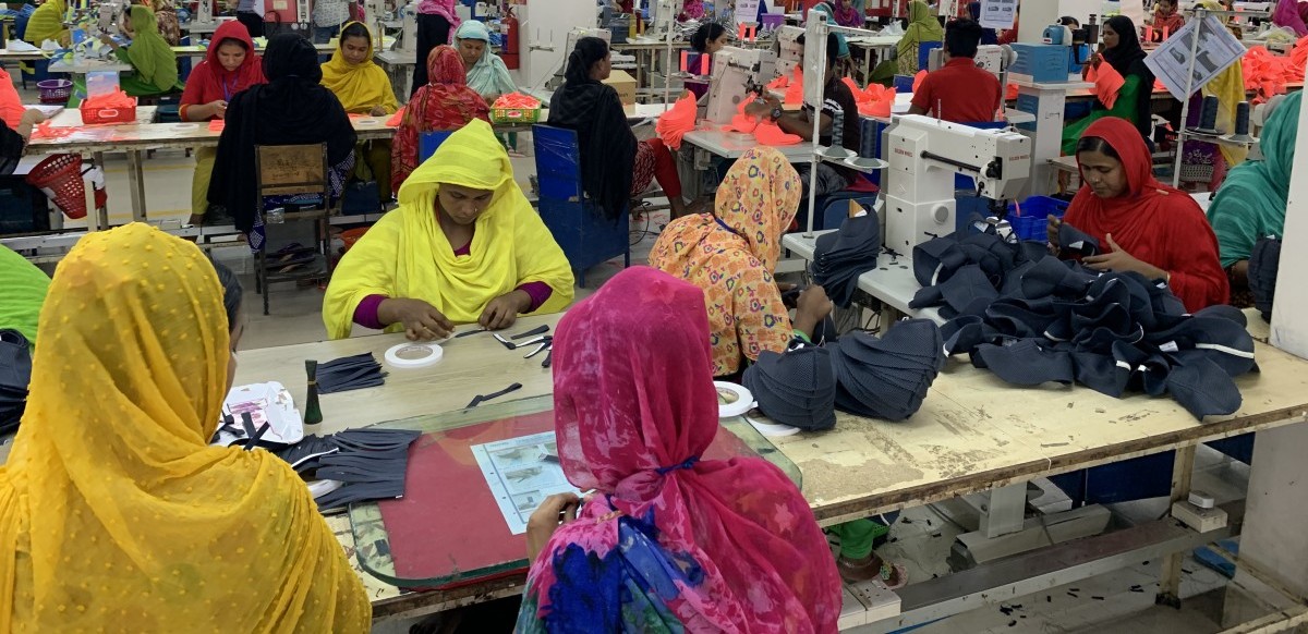 People at a garment factory.